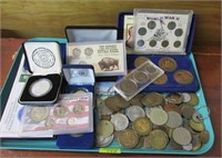 COLLECTION OF TOKENS, MEDALS INCL. U.S.