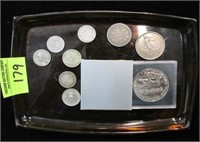 GROUPING OF FOREIGN SILVER COINS