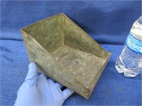 small galvanized old tray