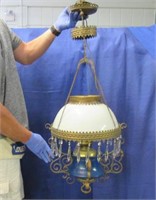 antique hanging light (electrified) circa 1900 era