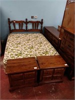 5 piece wood queen bedroom set wood only