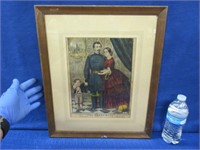 antique "brave wife" print - currier & ives