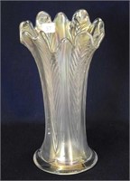 Feathers 7 1/2" vase - white