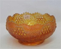 Mirrored Lotus whimsey rose bowl - marigold