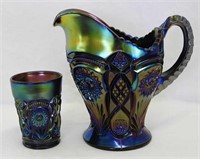 Fashion water pitcher & 1 tumbler - purple