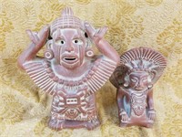 2PC MEXICAN POTTERY LOT