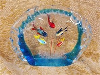 LARGE MURANO ART GLASS STYLE FISH SCULPTURE