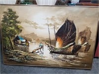 ORIGINAL CHINESE PAINTING ON CANVAS SIGNED