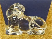 BACCARAT CRYSTAL PAPERWEIGHT UNICORN