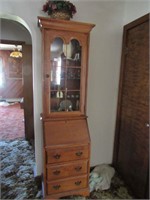 Wood Cabinet, contents