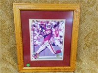 AUTOGRAPHED JERRY RICE FRAMED PICTURE