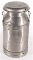 Lehigh Valley Co-Op stainless steel milk can,