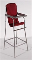 aluminum construction doll high chair with cloth