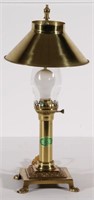 Orient Express brass table lamp 20" tall