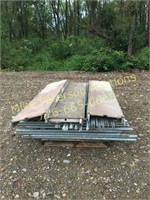 Lot of galvanized scaffolding