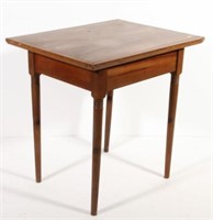 maple turned leg farm table, 29" tall x 29.75"