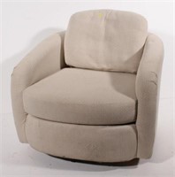 Best Chairs Inc. swiveling round back upholstered