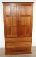 Stickley cherry two door over three drawer