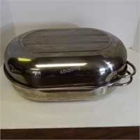 Large Stainless Steel Covered Roasting Pan
