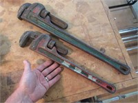 2 ridgid pipe wrenches (18in & 24in)