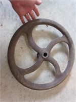 antique 15in heavy iron wheel