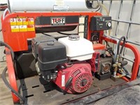 Tote with Pressure Washer on Trailer