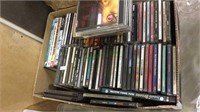 Box of mostly music CDs, a few DVDs, (470)