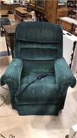 Golden Green corduroy electric lift / recliner,