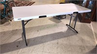 Lifetime 6' x 30" folding table, nice quality in