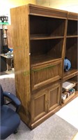 Display bookcase will drop front desk and storage