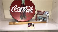 Coca-Cola button, Hershey chocolate truck, Camel