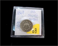 1869 U.S. Shield nickel