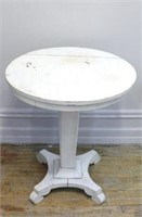 Antique Painted Cafe Pedestal Table