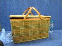 old "redmon" picnic basket - peru indiana