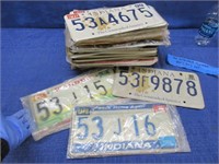 50 indiana license plates (80's-90's-00's)