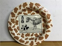 Ceramic Art Bowl Cow X-Ray signed Schneider