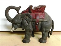 Cast Iron Elephant Mechanical Bank