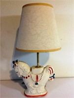 Vintage Carousel Horse Child's Lamp