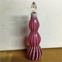 Cranberry Glass Barber Bottle