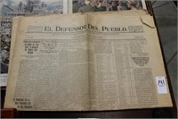 1911 AND 1917 SOCORRO SPANISH NEWS PAPER