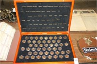 COMPLETE SET OF GOLD PLATED STATE COINS