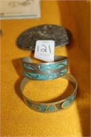 BRACELETS AND BUCKLE (SOME MISSING STONES)