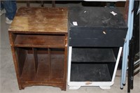 TWO WOODEN CABINETS