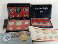 MISC. LOT OF COINS PROOFS UNC. 1980 1ST DAY ISSUE