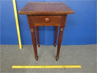 smaller 1800's 1-drawer stand - primitive