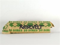 QTY 1 ROLL ROOSEVELT SILVER DIMES UNSEARCHED