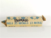 QTY 1 ROLL OF UNSEARCHED BUFFALO NICKELS