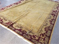 MASSIVE RED & GOLD AREA RUG SEE PICS