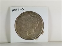 1923-S LIBERTY PEACE SILVER DOLLAR COIN