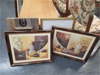 4PC MISC. LOT OF ART AND FRAMES